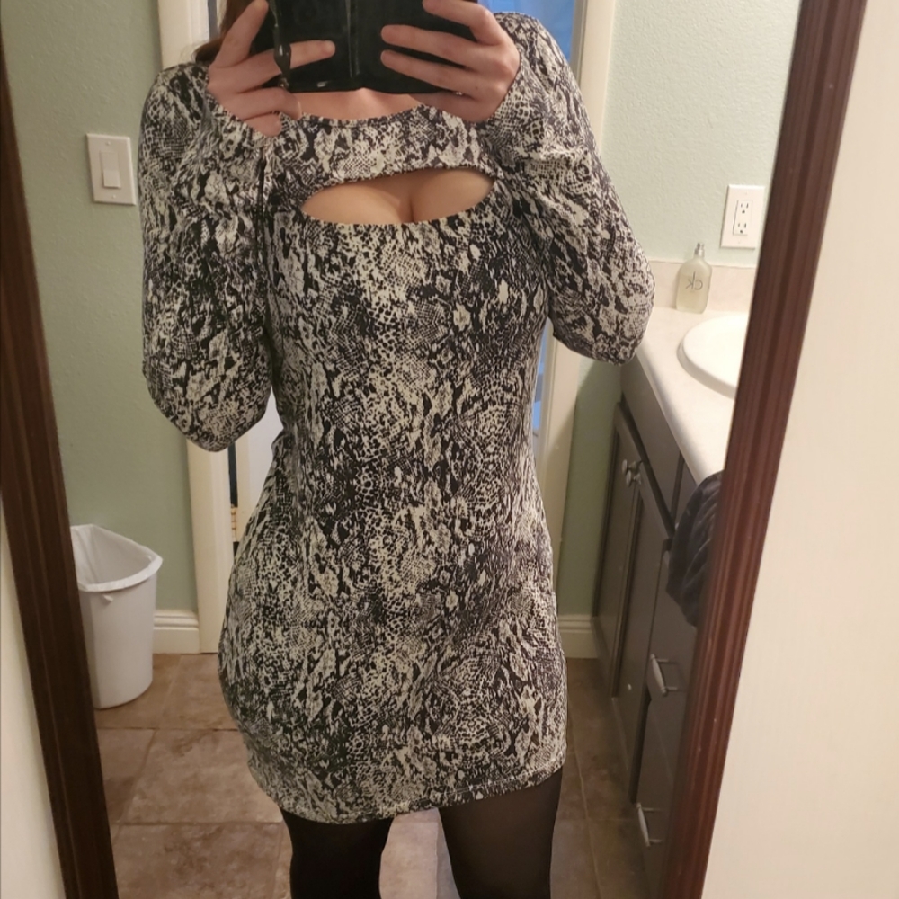 Guess Snake Print Dress (Size XL)